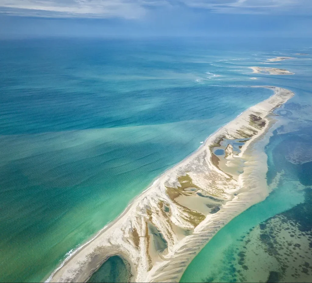 Ram Setu Bridge, also known as Adam's Bridge, connecting India and Sri Lanka.