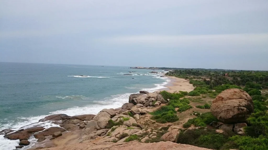 Scenic View of Kirinda Beach near Yala National Park, Sri Lanka